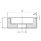 Круг алмазный 6A2 (Плоский с выточкой)